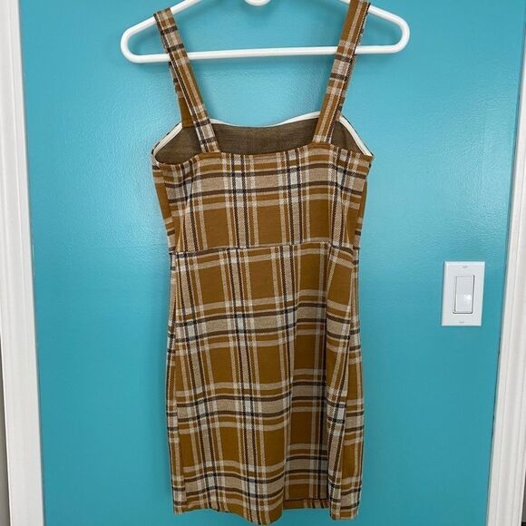 fall Plaid Mini Dress - Picture 4 of 5